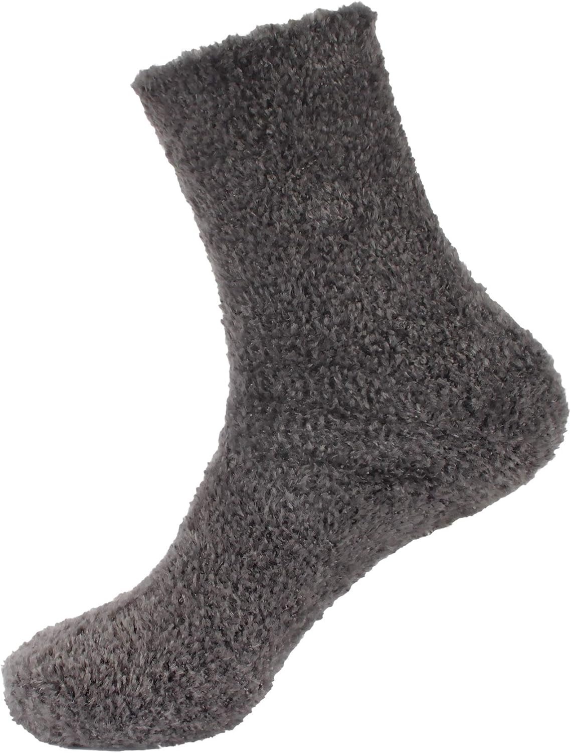 image:imageBambooMN Womens Super Soft and Cozy Feather Light Fuzzy Socks  Multiple Color Options  Two Sizes  Value Packs06  Railroad Grey