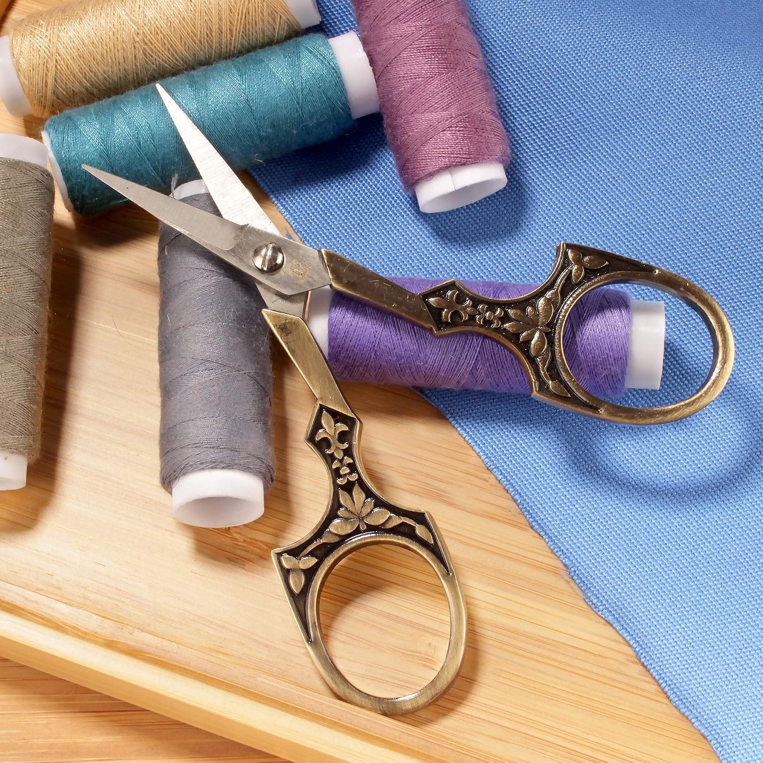 image:imageJubileeYarn Decorative Floral Embroidery Craft Scissors  Antique Silver  1 ScissorAntique Heirloom  Assortment