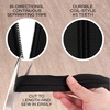 image:image10 Yards 5 Nylon Coil Zipper Tape with 10 Metal Slider Pulls  TanBlack w Silver