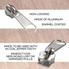 image:image10 Yards 5 Nylon Coil Zipper Tape with 10 Metal Slider Pulls  TanRed
