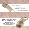 image:image10 Yards 5 Nylon Coil Zipper Tape with 10 Metal Slider Pulls  TanTan