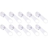 image:image10pcs 5 Metal Zipper Slider Pulls for Coil Teeth  SilverWhite