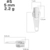 image:image10pcs 5 Metal Zipper Slider Pulls for Coil Teeth  SilverWhite