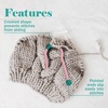 image:image22 Piece Crochet and Knitting Tools Accessories Kit  Plastic Cable Needle Stitch Holders and Locking Ring Stitch Markers16 Piece Set