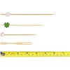 image:image400 pcs Bamboo SkewerDecorative Cocktail Picks Assortment 06 Knotted Picks and Mini Forks by BambooMNAssortment 07