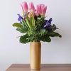 image:imageBamboo Flower VaseHolder  Carbonized Brown  8  1 Unit8 Inches