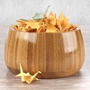 image:imageBamboo Salt Cellar Container Bowl with Lid  Jar for Food Storage  1 BowlCarbonized Brown