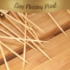 image:imageBambooMN  Angel Holiday Bamboo Picks Skewers for Desserts Appetizers Drinks  39 10cm  Gold Silver  100pcs1000
