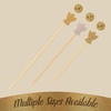 image:imageBambooMN  Angel Holiday Bamboo Picks Skewers for Desserts Appetizers Drinks  39 10cm  Gold Silver  100pcs1000