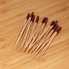 image:imageBambooMN  Bamboo Trident Picks  Brown Wire  for CateBrown Events Holidays Restaurants or Party Supplies  35  1000 PiecesBrown Wire