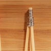 image:imageBambooMN  Bamboo Trident Picks  Brown Wire  for CateBrown Events Holidays Restaurants or Party Supplies  35  1000 PiecesSilver Wire