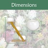 image:imageBambooMN  Ceramic Succulent Pots  3 Pots  Square  with Bamboo Stand  White  351