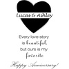 image:imageBambooMN  Custom Laser Engraved Anniversary Plaque  79 x 55 x 075  Heart Design  VerticalHeart  Vertical