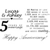 image:imageBambooMN  Custom Laser Engraved Anniversary Plaque  79 x 55 x 075  Heart Design  VerticalYMDMinSec  Horizontal