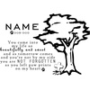 image:imageBambooMN  Custom Laser Engraved Memorial Plaque  79 x 55 x 075  Laurel WreathTree Memorial