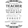 image:imageBambooMN  Custom Laser Engraved Retirement Plaque  79 x 55 x 075  Years of EmploymentTeacher
