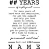 image:imageBambooMN  Custom Laser Engraved Retirement Plaque  79 x 55 x 075  Years of EmploymentYears of Employment