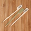 image:imageBambooMN  GlutenFree Marker Bamboo Paddle Skewer Pick  35 89cm  1000 PiecesHam