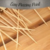 image:imageBambooMN  Holiday 6Point Star Bamboo Picks Skewers for Fruit Sandwiches Cocktails  59 15cm  Gold Silver  100pcsBlue  White