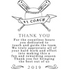 image:imageBambooMN  Laser Engraved Thank You Coach Plaque  79 x 55 x 075  FootballBaseball