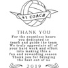 image:imageBambooMN  Laser Engraved Thank You Coach Plaque  79 x 55 x 075  FootballVolleyball