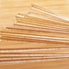 image:imageBambooMN  Triangular Prism Plastic Fruit Appetizer Cocktail Pick 35 9cm  Clear  300 PiecesGold Glitter