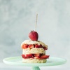 image:imageBambooMN  Triangular Prism Plastic Fruit Appetizer Cocktail Pick 35 9cm  Clear  300 PiecesGold Glitter