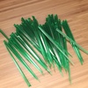 image:imageBambooMN  Triangular Prism Plastic Fruit Appetizer Cocktail Pick 35 9cm  Clear  300 PiecesGreen