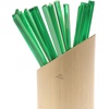image:imageBambooMN  Triangular Prism Plastic Fruit Appetizer Cocktail Pick 35 9cm  Clear  300 PiecesGreen