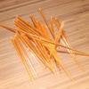 image:imageBambooMN  Triangular Prism Plastic Fruit Appetizer Cocktail Pick 35 9cm  Clear  300 PiecesOrange