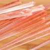 image:imageBambooMN  Triangular Prism Plastic Fruit Appetizer Cocktail Pick 35 9cm  Clear  300 PiecesPink wGold Glitter