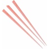 image:imageBambooMN  Triangular Prism Plastic Fruit Appetizer Cocktail Pick 35 9cm  Clear  300 PiecesPink wGold Glitter