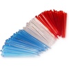 image:imageBambooMN  Triangular Prism Plastic Fruit Appetizer Cocktail Pick 35 9cm  Clear  300 PiecesRed  Clear  Blue