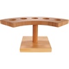 image:imageBambooMN 10 Inch Natural Bamboo Crescent Food Cone Display Tamaki Stand for Restaurants Catered Events Party or Buffets Holds up to 5 Cones  3 PiecesCrescent
