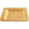 image:imageBambooMN 10 Premium Bamboo Leaf Square Dinner Plate All Natural Disposable Compostable for Catering and Home Use 10 Pieces100