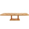 image:imageBambooMN 13 x 49 x 35 Natural Bamboo Straight Multi Level Food Cone Display Tamaki Stand for Restaurants Catered Events Party or Buffets Holds up to 12 ConesWide Oblong