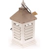 image:imageBambooMN 15 Decorative Wooden Farmhouse Lanterns  Large Rustic Lantern Candle Holders for Outdoor and Home  Brushed SageBrushed Tan