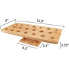 image:imageBambooMN 163 Inch Natural Bamboo Wide Oblong Food Cone Display Tamaki Stand for Restaurants Catered Events Party or Buffets Holds up to 20 Cones 3 PiecesWide Oblong