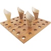 image:imageBambooMN 163 Inch Natural Bamboo Wide Oblong Food Cone Display Tamaki Stand for Restaurants Catered Events Party or Buffets Holds up to 20 Cones 3 PiecesSquare
