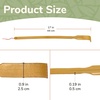 image:imageBambooMN 165 Inch Traditional Thin Travel Size Bamboo Wooden Back Scratcher Body Relaxation Massager Set for Itching Relief 1 UnitTravel Size