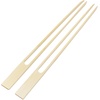 image:imageBambooMN 18mm Wide Bamboo Double Prong Fondue Sticks Barbecue Grilling Kabob Skewers 95 Long 100 Pieces100