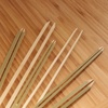 image:imageBambooMN 18mm Wide Bamboo Double Prong Fondue Sticks Barbecue Grilling Kabob Skewers 95 Long 100 Pieces300