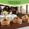 image:imageBambooMN 22 Dia x 1 High Bamboo Leaf Round Tubs Ramekins Disposable for Catering and Home Use 100 Pieces300 Pieces