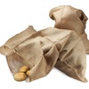 image:imageBambooMN 24 x 40 Inch Natural Premium Reusable Burlap Jute Potato Sack Running Race Bags for Party Storage or Gardening 4 Pieces