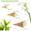 image:imageBambooMN 315 x 138 Premium Appetizer Bamboo Leaf Food Cone Renewable and Disposable Great for Catering Parties and Home Use 100 Pieces100