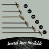 image:imageBambooMN 35 Bamboo Black Knotted Knot Skewers Picks for Cocktails and Hors Doeuvres Party Supplies 1000 PiecesBlack