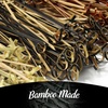 image:imageBambooMN 35 Bamboo Black Knotted Knot Skewers Picks for Cocktails and Hors Doeuvres Party Supplies 1000 PiecesBlack