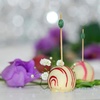 image:imageBambooMN 35 Decorative Green Bead Bamboo Appetizer and Hors DOeuvre Skewer Picks  300 Pieces35 Green Bead