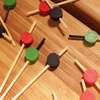 image:imageBambooMN 35 Decorative Green Bead Bamboo Appetizer and Hors DOeuvre Skewer Picks  300 Pieces35 Red Circle