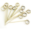 image:imageBambooMN 35 Decorative Loop Ring Card Holder Cocktail Fruit Sandwich Picks Skewers for Catered Events Holidays Restaurants or Buffets Party Supplies 300 Pieces300